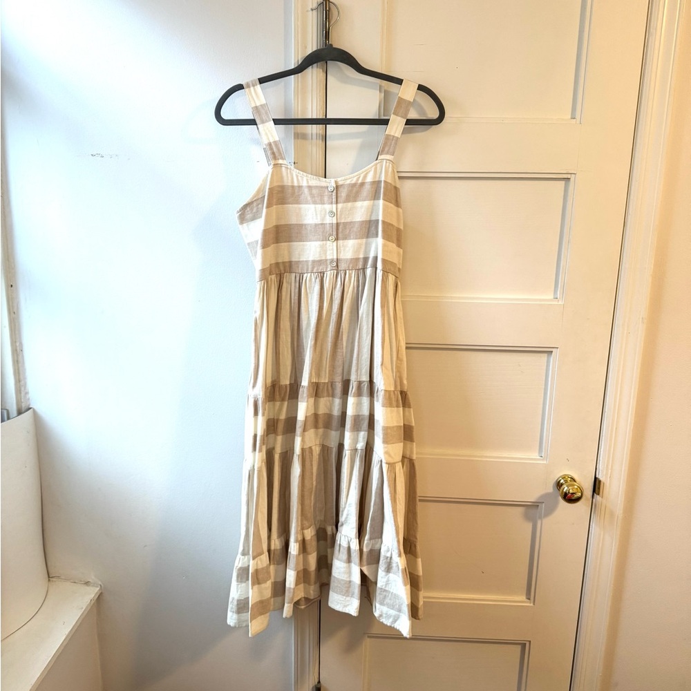 Mister Zimi Striped Beige and White Sundress